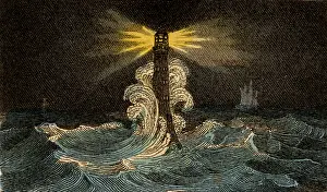1756: The fourth Eddystone lighthouse built on the Stone