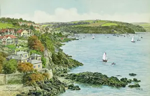 Fowey: Fowey, Cornwall, viewed from Castle Hill