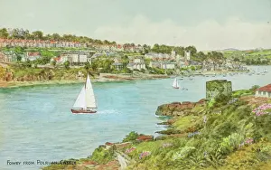 Fowey: Fowey, Cornwall, viewed from Polruan Castle