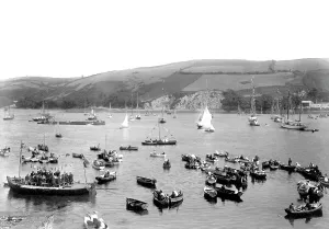 Fowey: Fowey, the Harbour on Regatta Day 1901