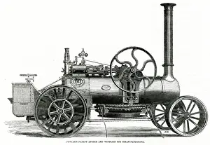 Winch: Fowler's patent steam engine 1862