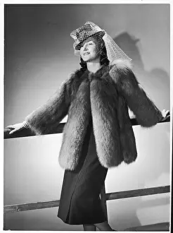 Collarless: FOX COAT BY HALIFAX