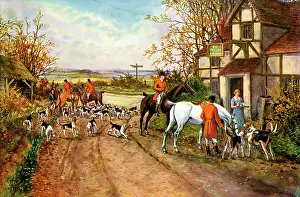 Hounds: Fox Hunting - the Meet at the Crossroads