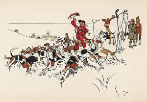 Everyone: Foxhunting scene, gathering for the kill