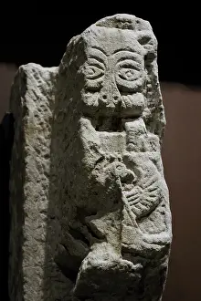 Nubia: Fragment of door post. 6th-8th centuries. Sandstone