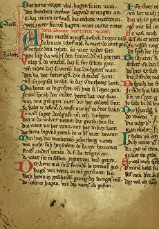 Saga: Fragment from the Nibelungenhandschrift