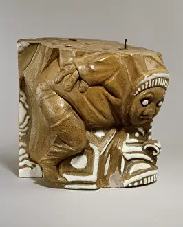 Pilaster: Fragment of a stoneware pilaster