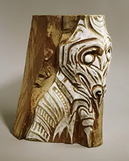 Pilaster: Fragment of a stoneware pilaster