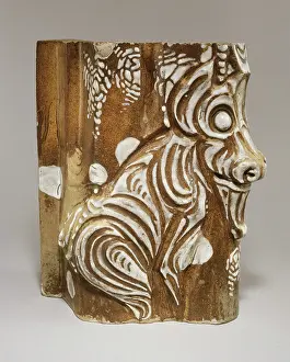 Pilaster: Fragment of a stoneware pilaster