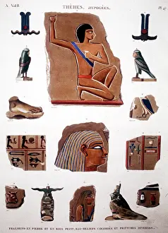 Villoteau: Fragments of Egyptian Bas-reliefs from Thebes