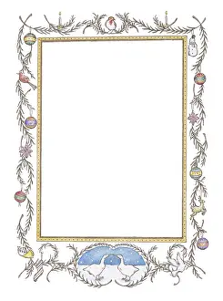 Baubles: Frame with Christmas border