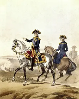 Litographies: France (18th c.). General Staffl: Lieutenant