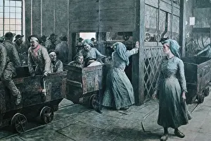 Proletarian: France (1903). Coal mine. Engraving
