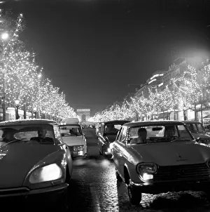 Bevlkerung: France - Champs-elysees 1970