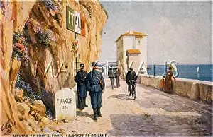 Menton: FRANCE ITALY BORDER