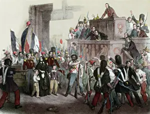 Bayonet: France. Liberal Revolution, 1848. National Assembly invaded