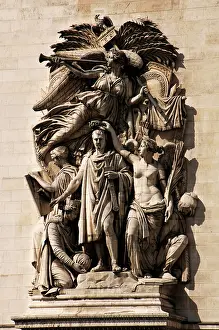 Crowned: France. Paris. Arc de Triomphe. Le Triomphe by Jean-Pierre