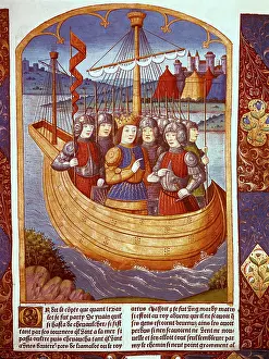 Grail: FRANCE. Paris. The king Arthur and his knight