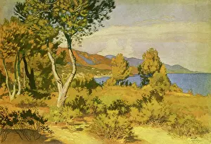 Bilibin: France. View from the Window of the Summer Cottage