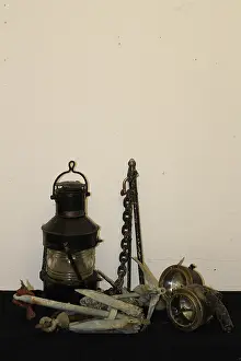 Anchors: Francis Aldis search and signalling light, lanterns, anchors