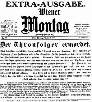 Montag: Francis Ferdinand, 18.12.1863 - 28.6.1914, Archduke