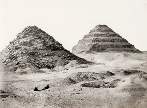 Thatch: Francis Frith, Egypt, 1857: pyramids of Sakkarah, Saqqara