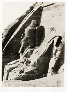 Nubia: Francis Frith, Egypt. c.1857 - rock carving, Abu Simbel