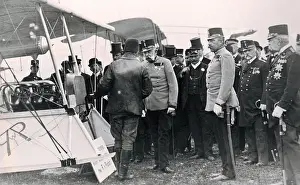 Etrich: Francis Joseph I. with the pilot of a Etrich-Taube