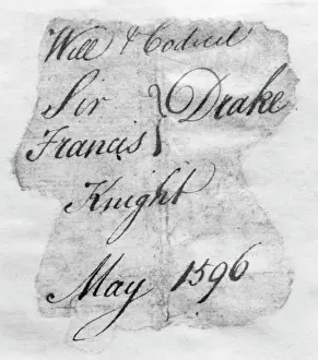 1596: Francis Sir Drake