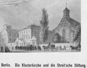 Stiftung: Franciscan Monastery Church in Berlin, around 1850