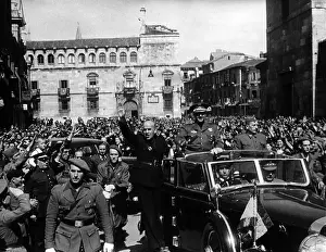 Enters: Francisco Franco in Leon, 1939