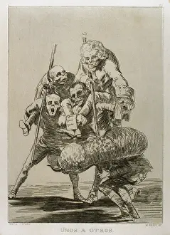 Plaque: Francisco Goya (1746-1828). Caprices. Plaque 77. What one do