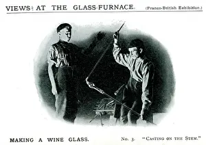Glassblower: Franco-British Exhibition 1908 - Webb Glass