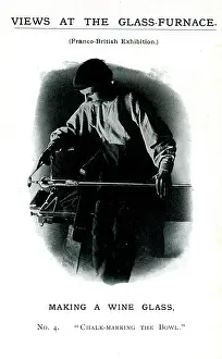 Glassblower: Franco-British Exhibition 1908 - Webb Glass