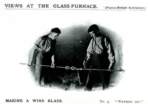 Glassblower: Franco-British Exhibition 1908 - Webb Glass