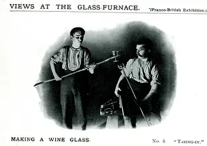 Glassblower: Franco-British Exhibition 1908 - Webb Glass