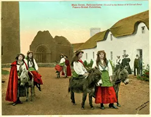 Donkeys: Franco-British Exhibition, Main Street, Ballymaclinton