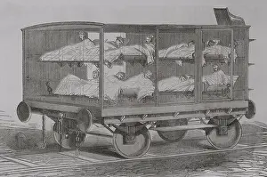 Sanitary: Franco-Prussian War (1870-1871). Casualty transport