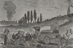 Burials: Franco-Prussian War (1870-1871). Burial of the