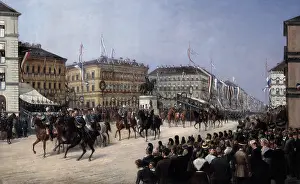 Ludwigstrasse: Franco-Prussian War 1870 - 1871, entry of the