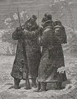 Rucksack: Franco-Prussian War (1870-1871). German outposts