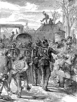 Withdrawal: Franco-Prussian War 1870-1871: Germans leaving