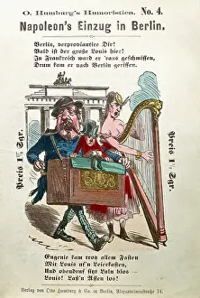 Einzug: Franco-Prussian War 1870 / 1871, satirical leaflet