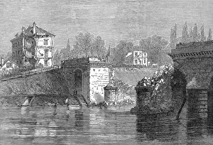 Sevres: Franco-Prussian War. The Bridge at Sevres