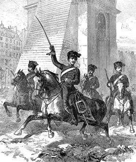 Gambetta: Franco-Prussian War.The First German in Paris