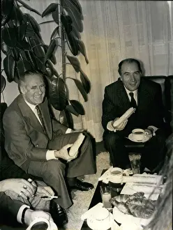 Gust: Francois Mitterrand and Jacques Sallebert, breakfast
