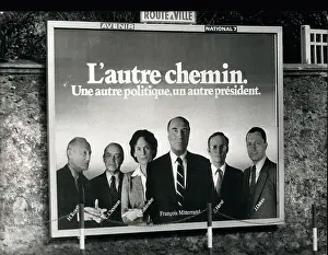 Francois Mitterrand presidential campaign poster