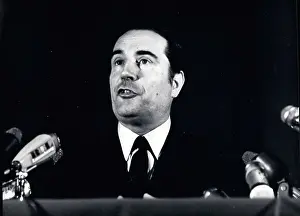 Candidacy: Francois Mitterrand runs in presidential election, France