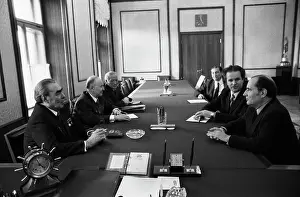 Mitterrand: Francois Mitterrand visits USSR