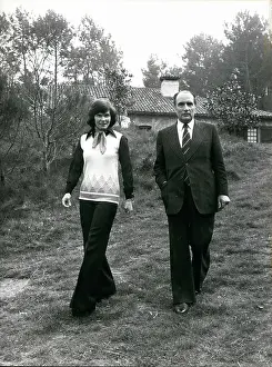 Danielle: Francois Mitterrand and wife Danielle, Easter weekend